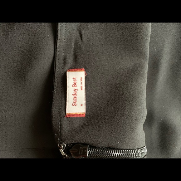 Flouncy black mini skirt - Picture 6 of 8